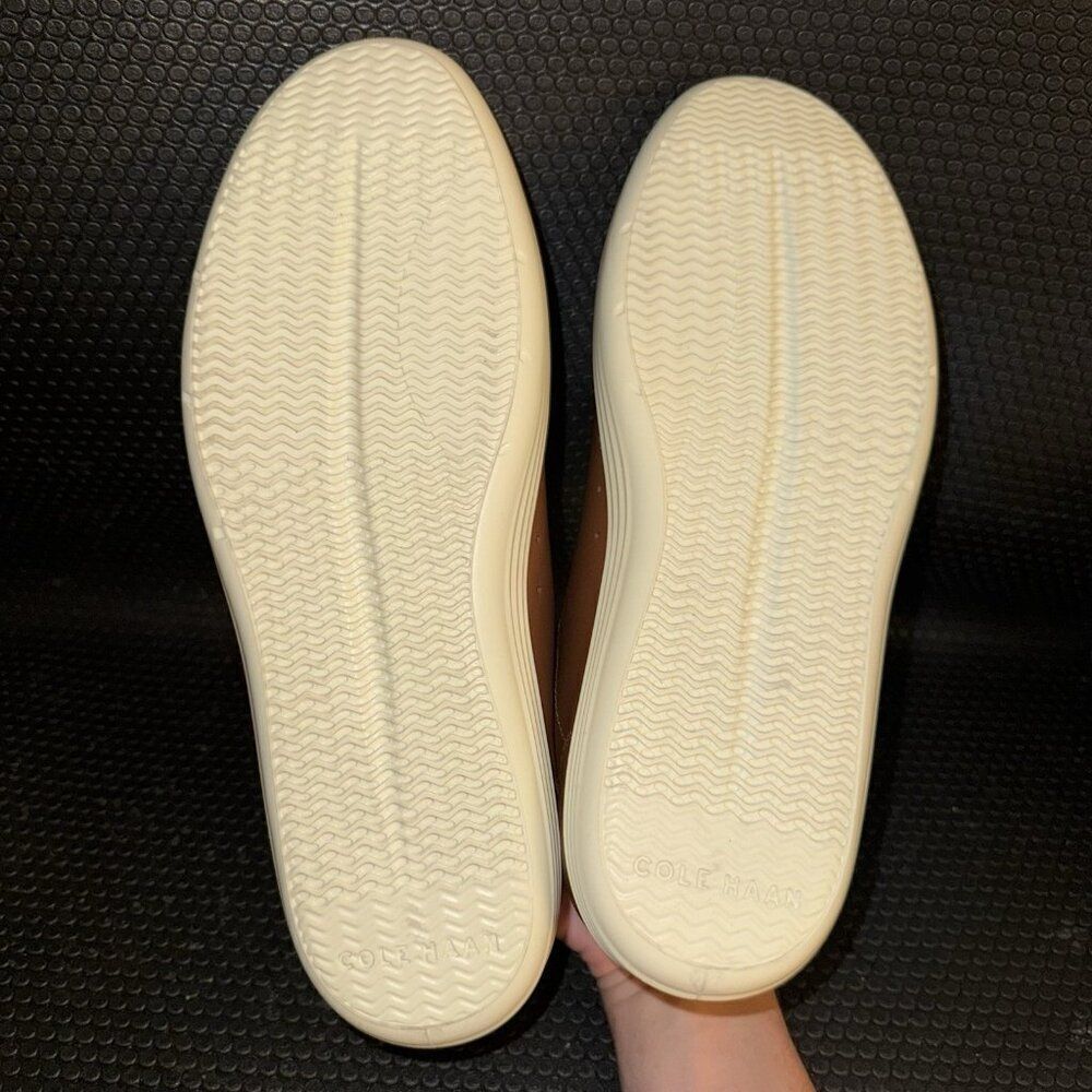 Cole Haan Grand+ Plus Crosscourt Sneaker British Tan Shoes Mens - Picture 7 of 7